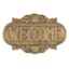 Honeybloom Welcome Metal Outdoor Wall Decor, 12x7