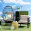 Soho Black Steel Patio Seating Chair