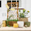 Honeybloom Indoor White Scalloped Ceramic Pot, Large