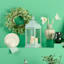 Providence Green LED Candle Lantern, 25"