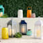 Blue Solar Outdoor Solar Lantern, 11"