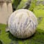 Floral LED Outdoor Garden Gazing Ball, Small