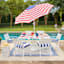 White Round Patio Umbrella Base, 40lb