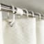 12-Pack White Plastic Shower Curtain Rings