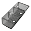 3-Compartment Metal Mesh Magnetic Organizer, Black