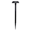 15-Lumen Solar Black Down Pathway Light
