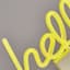 White Hello Neon Light Stand, 7.5"