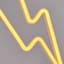 White Lightning Bold Neon Light Stand, 11"