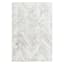 (C201) Found & Fable Mylah White Strato Shag Area Rug, 5x7