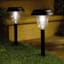 8-Pack Solar Black Moonlight Pathway Lights
