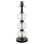 Providence Black Bubble Glass Small Lamp Base, 16"