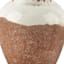 Honeybloom Natural Ceramic Two-Toned Textured Small Lamp Base, 12"
