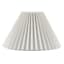 Honeybloom White Pleated Small Table Lamp Shade, 5x12x8