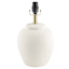 Honeybloom White Textured Ceramic Urn Small Lamp Base, 14"
