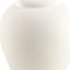 Honeybloom White Textured Ceramic Urn Small Lamp Base, 14"
