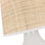 Providence White Ceramic Small Table Lamp with Seagrass Shade, 17.5"