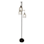 Black 3-Light Geo Metal Floor Lamp, 73"