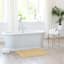 Honeybloom Yellow Braided Cotton Bath Rug, 20x30
