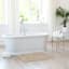 Honeybloom Grey Braided Cotton Bath Rug, 20x30