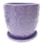Indoor Lavender Marion Pot with Saucer, Small