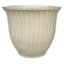 Providence Aurora White Fluted Outdoor Planter, Extra Large