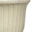 Providence Aurora White Fluted Outdoor Planter, Extra Large