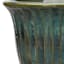 Providence Aurora Green Fluted Outdoor Planter, Medium