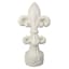 Providence White Finial Outdoor Garden Statue, 21.6"