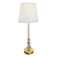 Providence Gold Stacked Crystal Buffet Large Table Lamp with Shade, 28"
