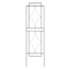 Crosby St. Black Geo Garden Trellis, 84"