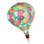 Floral Balloon Hanging Wind Spinner, 55"