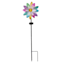 Multicolor Flower Fiber Optic Wind Spinner, 36"
