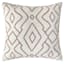 Tracey Boyd White & Brown Diamond Square Outdoor Throw Pillow, 17"
