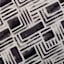 Crosby St. Black & White Watercolor Geo Print Square Outdoor Throw Pillow, 17"
