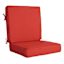 2-Piece Cherry Canvas Outdoor Deep Seat Cushion
