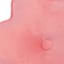 Tiny Dreamers Pink Flower Shaped Squishy Pillow, 18x5