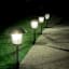8-Lumen Solar Black Filament Bulb Pathway Light