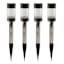 4-Pack 6-Lumen Solar Gunmetal Round Steel Solar Pathway Lights