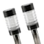 4-Pack 6-Lumen Solar Gunmetal Round Steel Solar Pathway Lights