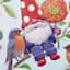 Gnome with Birds Garden Flag, 18"