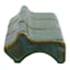 3-Piece Ocean Blue Ceramic Outdoor Planter Feet