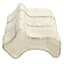 3-Piece Running White Ceramic Outdoor Planter Feet