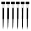 6-Pack Solar Black Rocket Pathway Lights