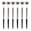 6-Pack Solar Silver Rocket Pathway Lights