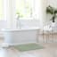 Honeybloom Racetrack Desert Sage Bath Rug, 20x30