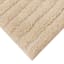 Found & Fable Ivory Striped High-Low Bath Rug, 20x30