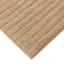 Found & Fable Tan Striped High-Low Bath Rug, 20x30