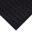 Crosby St. Black Waffle Cotton Antimicrobial Bath Rug, 17x24