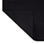 Crosby St. Black Waffle Cotton Antimicrobial Bath Rug, 17x24