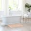 Honeybloom Pink Braided Cotton Bath Rug, 17x24